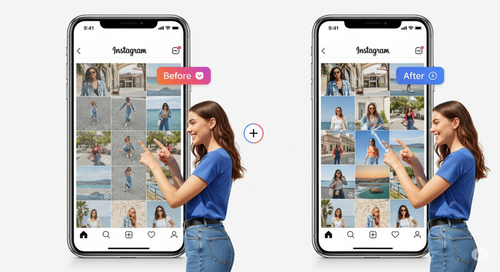Instagram vous laisse enfin réorganiser votre grille de publications